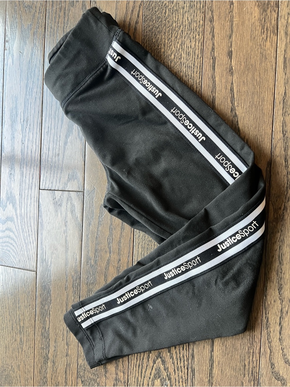 Justice black girls pants 7/8